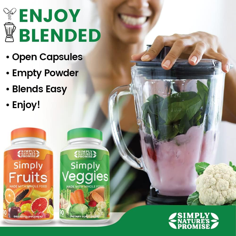 Simply Nature's Promise - Packed with over 40 Different Fruits & Vegetables - Made with Whole Food Superfoods - Bilberry Extract – 100% Soy Free