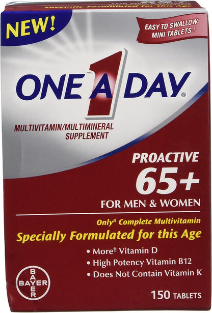 One-A-Day Proactive 65 plus Multivitamins for Men and Women