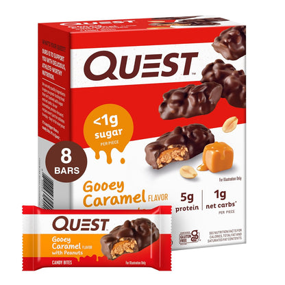 Quest Nutrition Chocolate Peanut Butter Bars, High Protein, Low Carb, Gluten Free, Keto Friendly