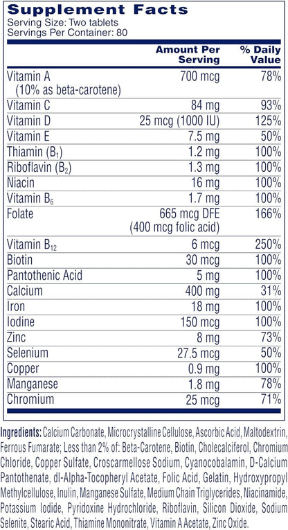 One a Day Women’S Petites Multivitamin,Supplement with Vitamin A, C, D, E and Zinc for Immune Health Support, B Vitamins, Biotin, Folate (As Folic Acid) & More,Tablet