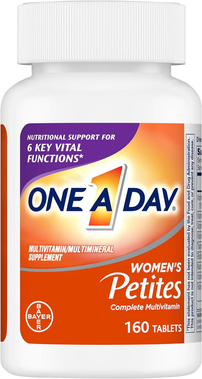 One a Day Women’S Petites Multivitamin,Supplement with Vitamin A, C, D, E and Zinc for Immune Health Support, B Vitamins, Biotin, Folate (As Folic Acid) & More,Tablet