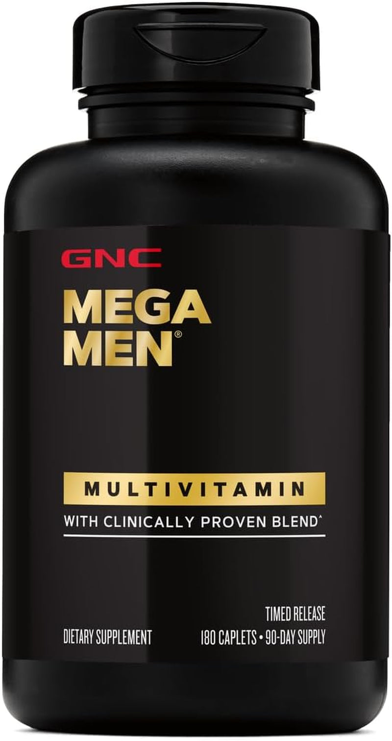 GNC Mega Men Multivitamin | Antioxidants, Heart Health, and Immune Support | 180 Count