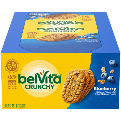 Belvita Cinnamon Brown Sugar Breakfast Biscuits, 8 Packs (4 Biscuits per Pack)