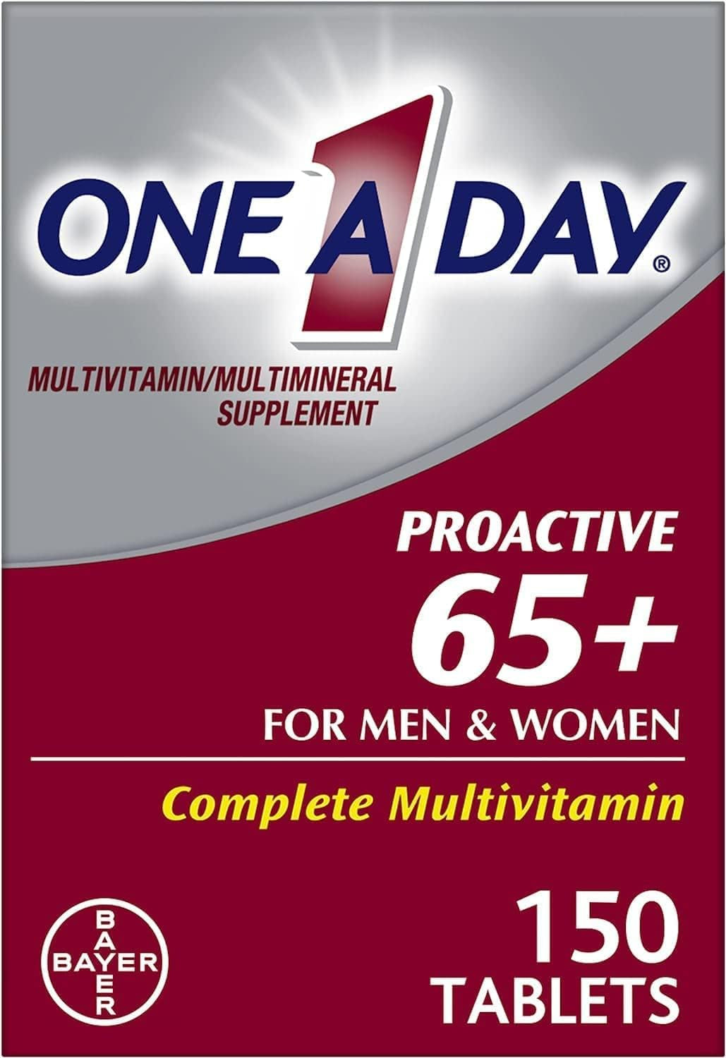 One-A-Day Proactive 65 plus Multivitamins for Men and Women