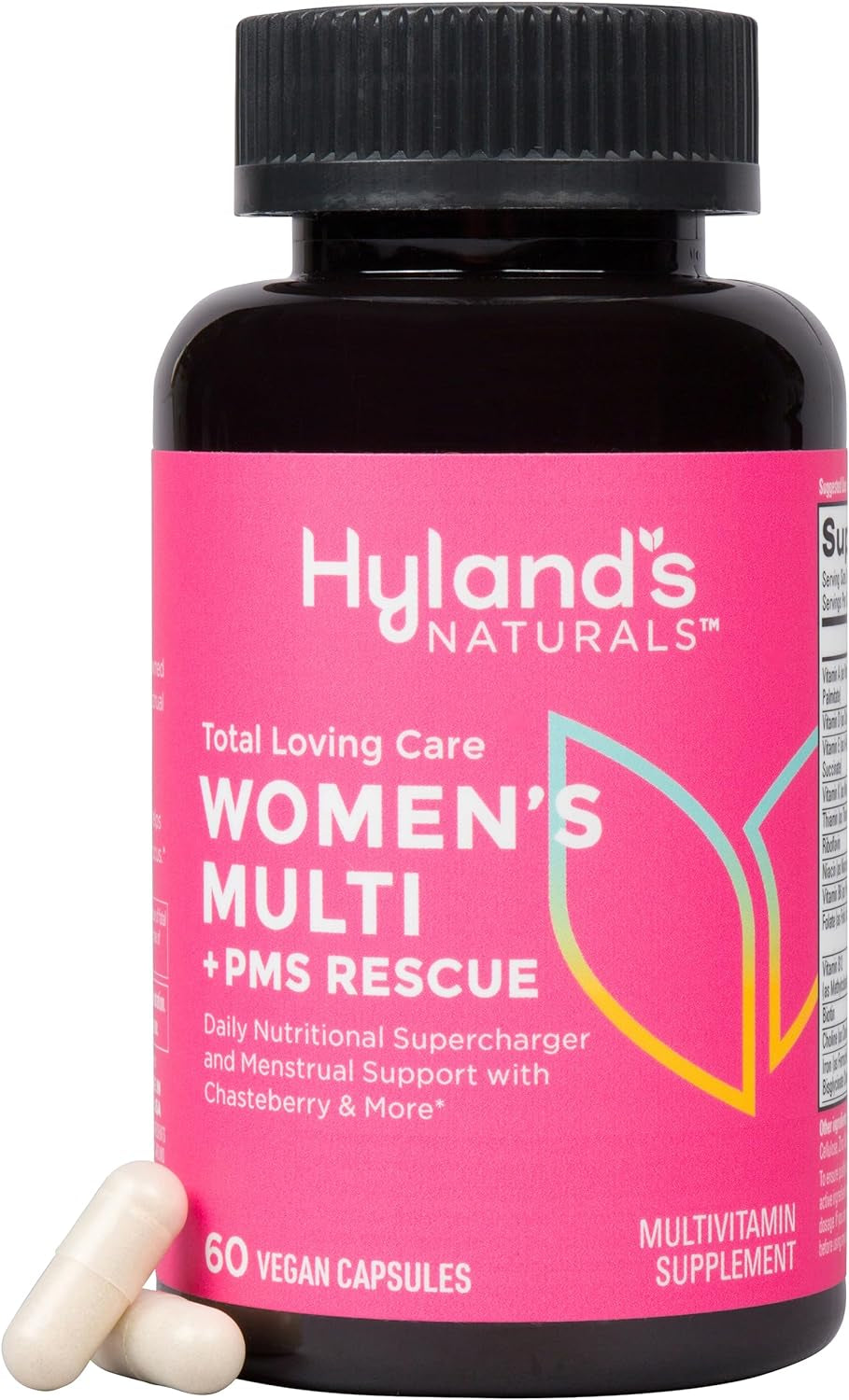 Hyland's Total Loving Care Multivitamin for Women + PMS Rescue with L-Theanine for Focus & Stress Relief Support with Chasteberry & Dong Quai for Menstrual Support