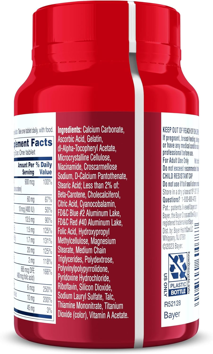 One-A-Day Daily Essentials, Multivitamin for Women & Men, Supports Healthy Brain and Muscle Function and Immune Health, Adult Multivitamin with Vitamin D, Vitamin B12, and Vitamin E, 150 Count​