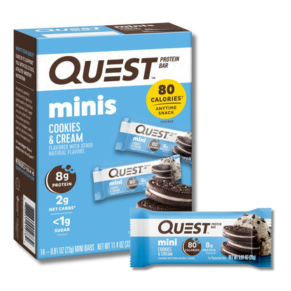 Quest Nutrition Chocolate Peanut Butter Bars, High Protein, Low Carb, Gluten Free, Keto Friendly