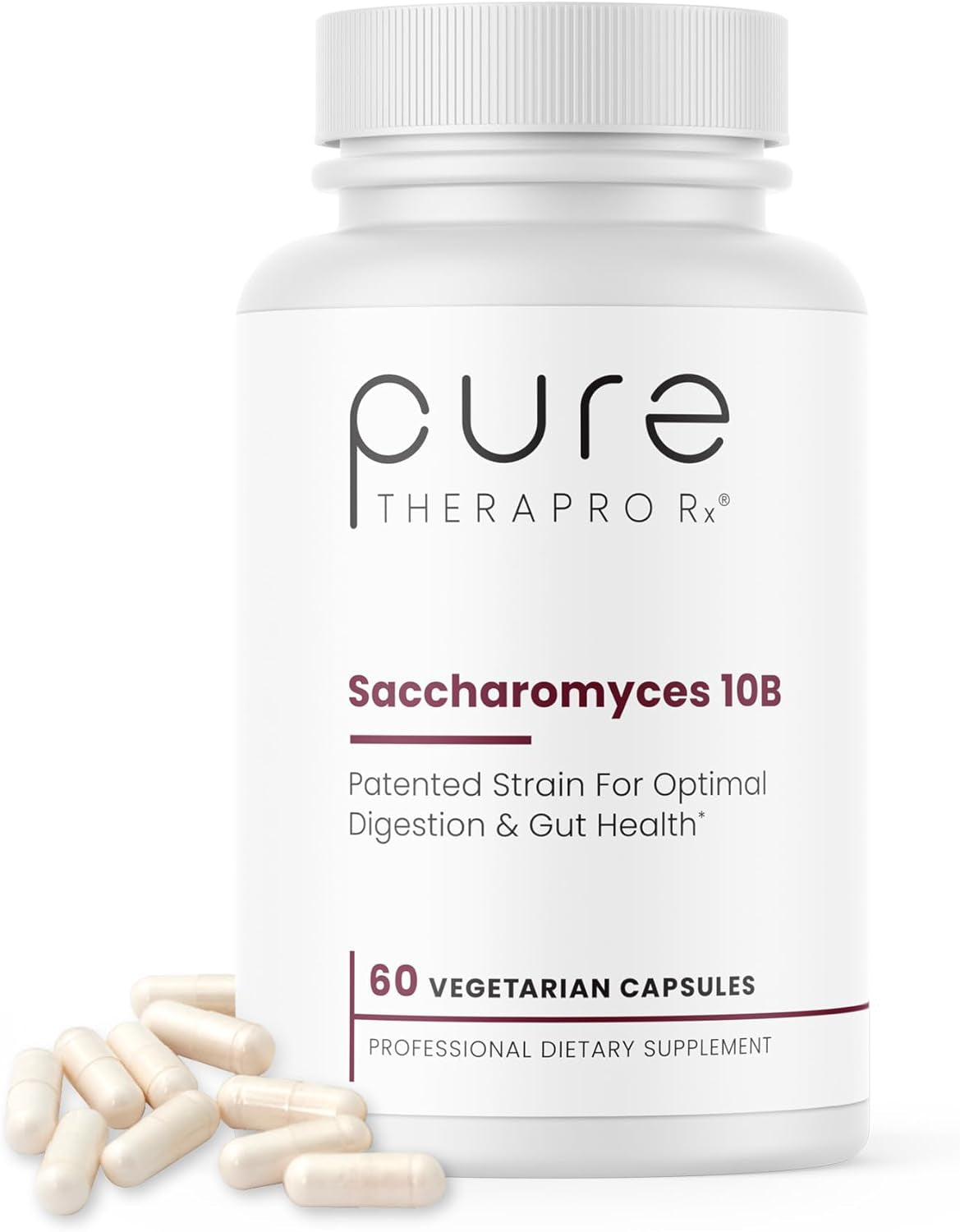 Saccharomyces 10B - Saccharomyces Boulardii, 10 Billion CFU per Serving, Patented Strain: Lynside CNCM I-3799, Probiotic Capsules, Probiotics for Men and Women - 120 Count