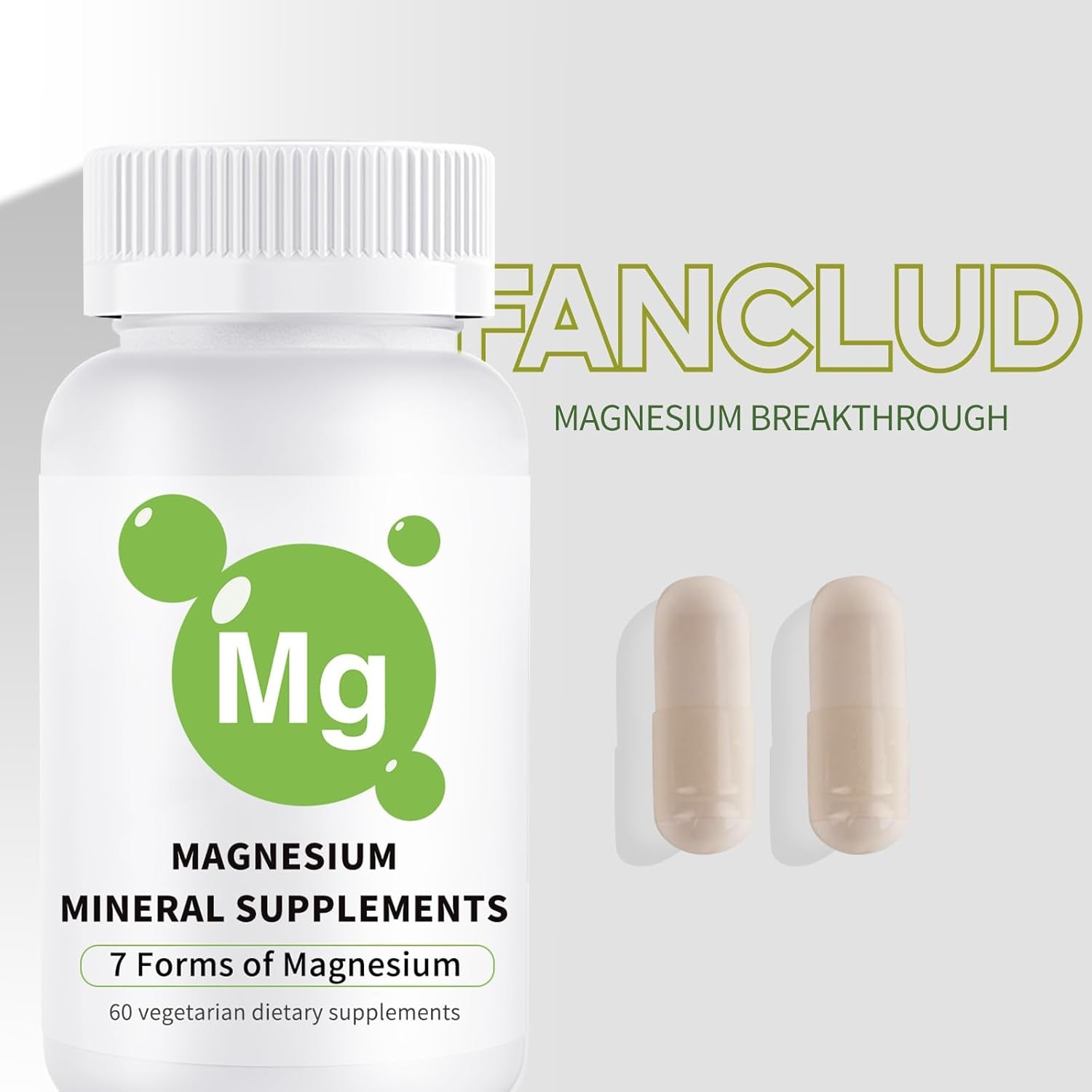 Magnesium Breakthrough Supplement 4.0 - Has 7 Forms of Magnesium: Glycinate, Malate, Citrate, and More - Natural Sleep and Brain Supplement - 60 Capsules