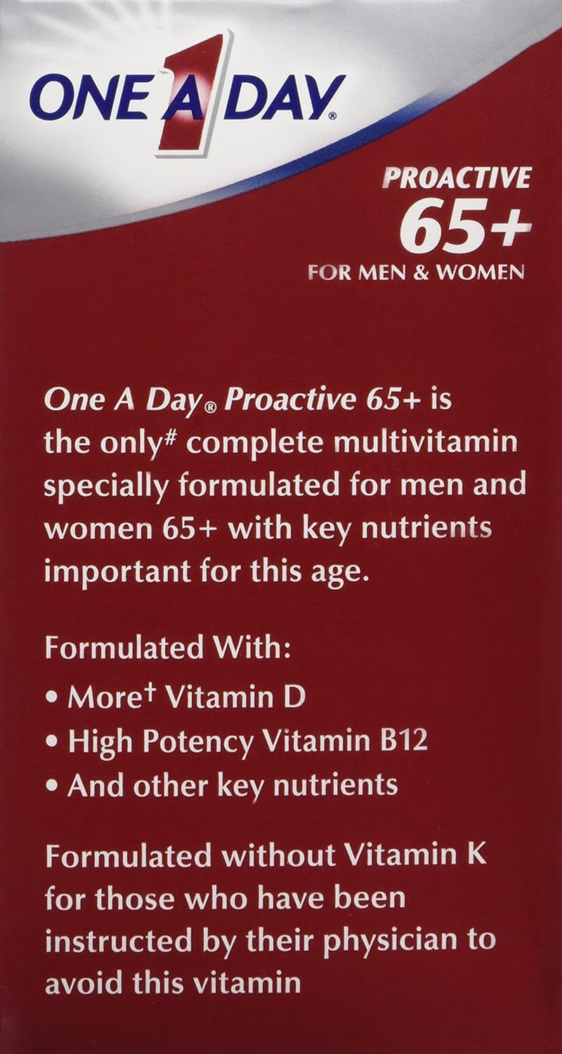 One-A-Day Proactive 65 plus Multivitamins for Men and Women