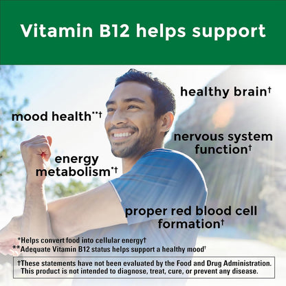 Nature Made Energy B12 1000 Mcg, Dietary Supplement for Energy Metabolism Support