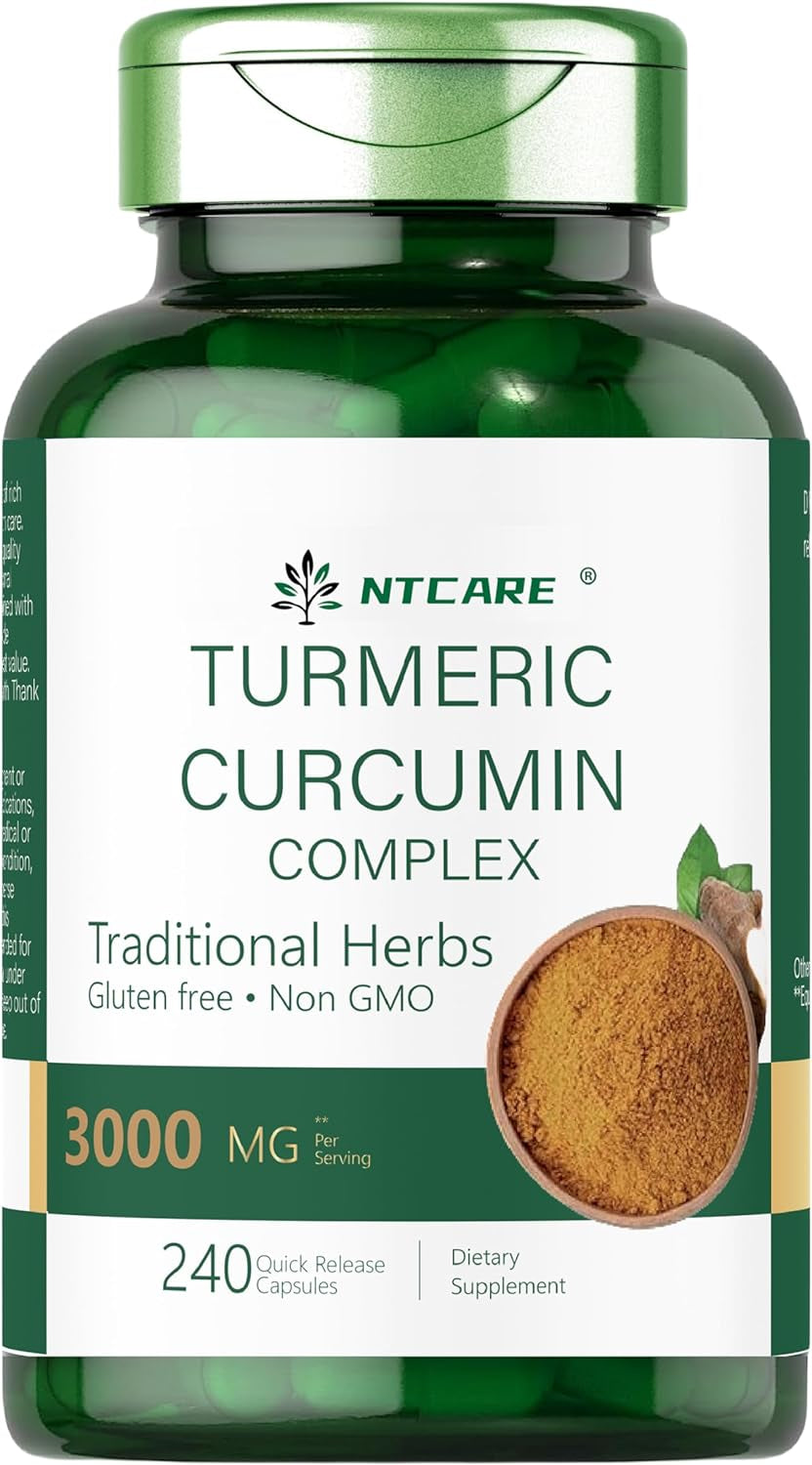 Turmeric Curcumin with Black Pepper 3000Mg |Joint Support | 240 Capsules | Turmeric Complex Supplement | Non-Gmo, Gluten Free