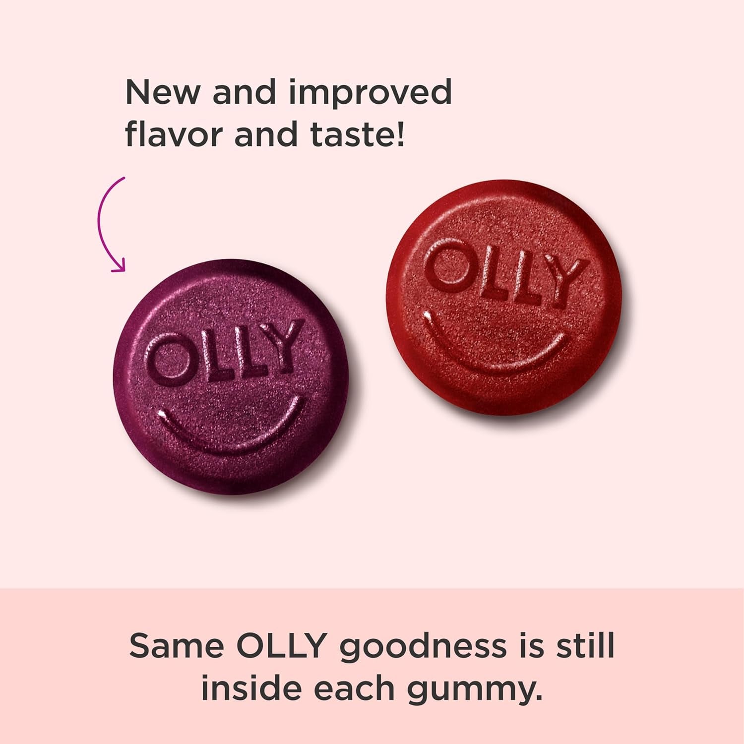 OLLY Women's Multivitamin Gummy, Overall Health and Immune Support, Vitamins A, D, C, E, Biotin, Folic Acid, Adult Chewable Vitamin, Berry