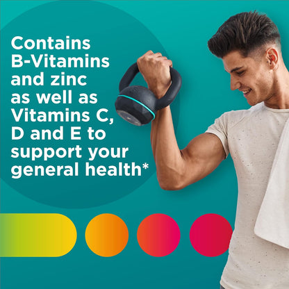 Centrum Men's Multivitamin Gummies, Tropical Fruit Flavors Made from Natural Flavors