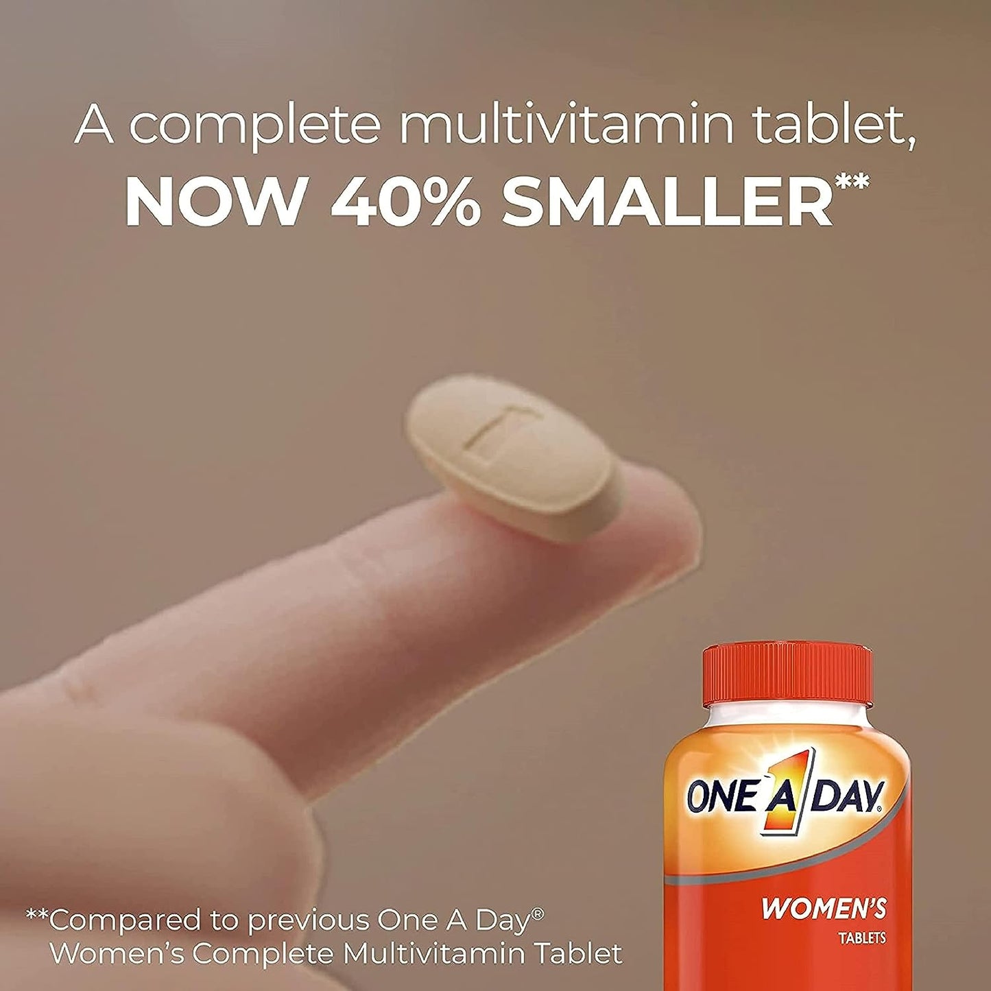 ONE a DAY Womens Complete Daily Multivitamin with Vitamin A, B , C, D, and E, Calcium and Magnesium, Immune Health Support