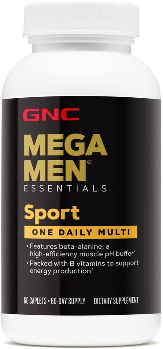 GNC Mega Men Sport Energy Daily Multivitamin - 60 Caplets (60 Servings)