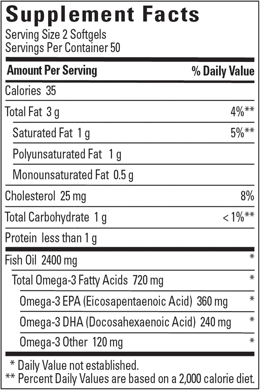 Nature Made Fish Oil 1200 Mg Softgels, Omega 3 Supplements, for Healthy Heart Support, Omega 3 Supplement with 100 Softgels, 50 Day Supply