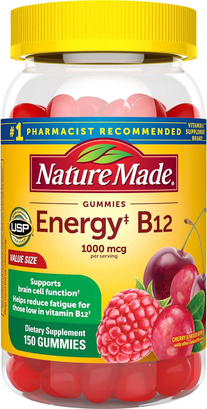 Nature Made Energy B12 1000 Mcg, Dietary Supplement for Energy Metabolism Support