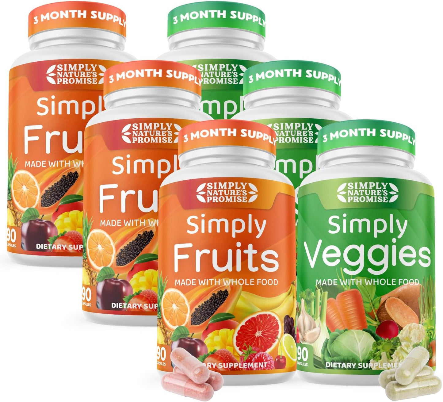 Simply Nature's Promise - Packed with over 40 Different Fruits & Vegetables - Made with Whole Food Superfoods - Bilberry Extract – 100% Soy Free