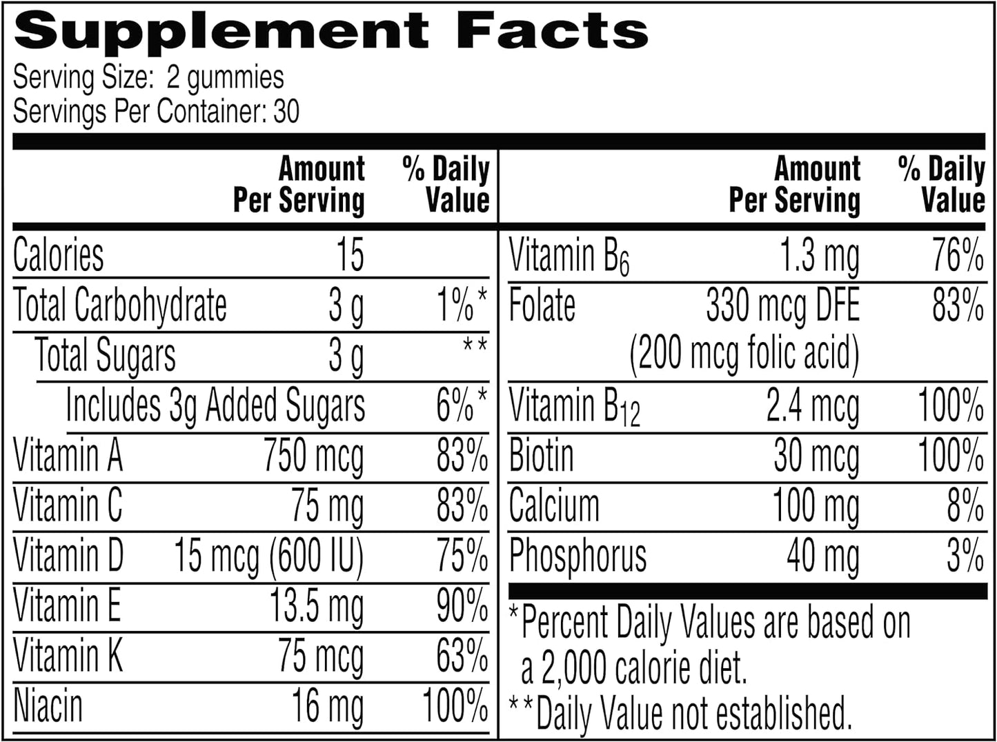 One a Day Teen for Him Multivitamin Gummies, Gummy Multivitamins with Vitamin A, C, D, E and Zinc for Immune Health Support, Physical Energy & More, 60 Count