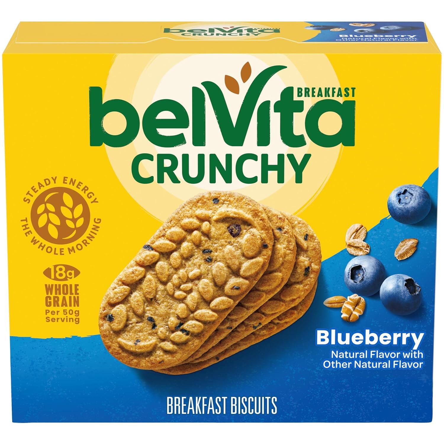 Belvita Cinnamon Brown Sugar Breakfast Biscuits, 8 Packs (4 Biscuits per Pack)