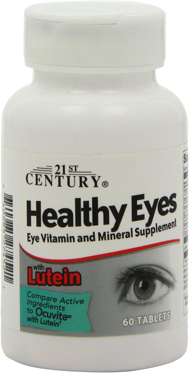 21St Century Healthy Eyes with Lutein Tablets, 60 Count, White (27452)