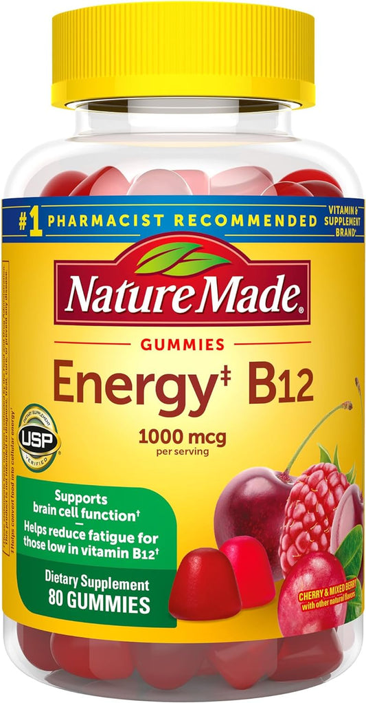 Nature Made Energy B12 1000 Mcg, Dietary Supplement for Energy Metabolism Support