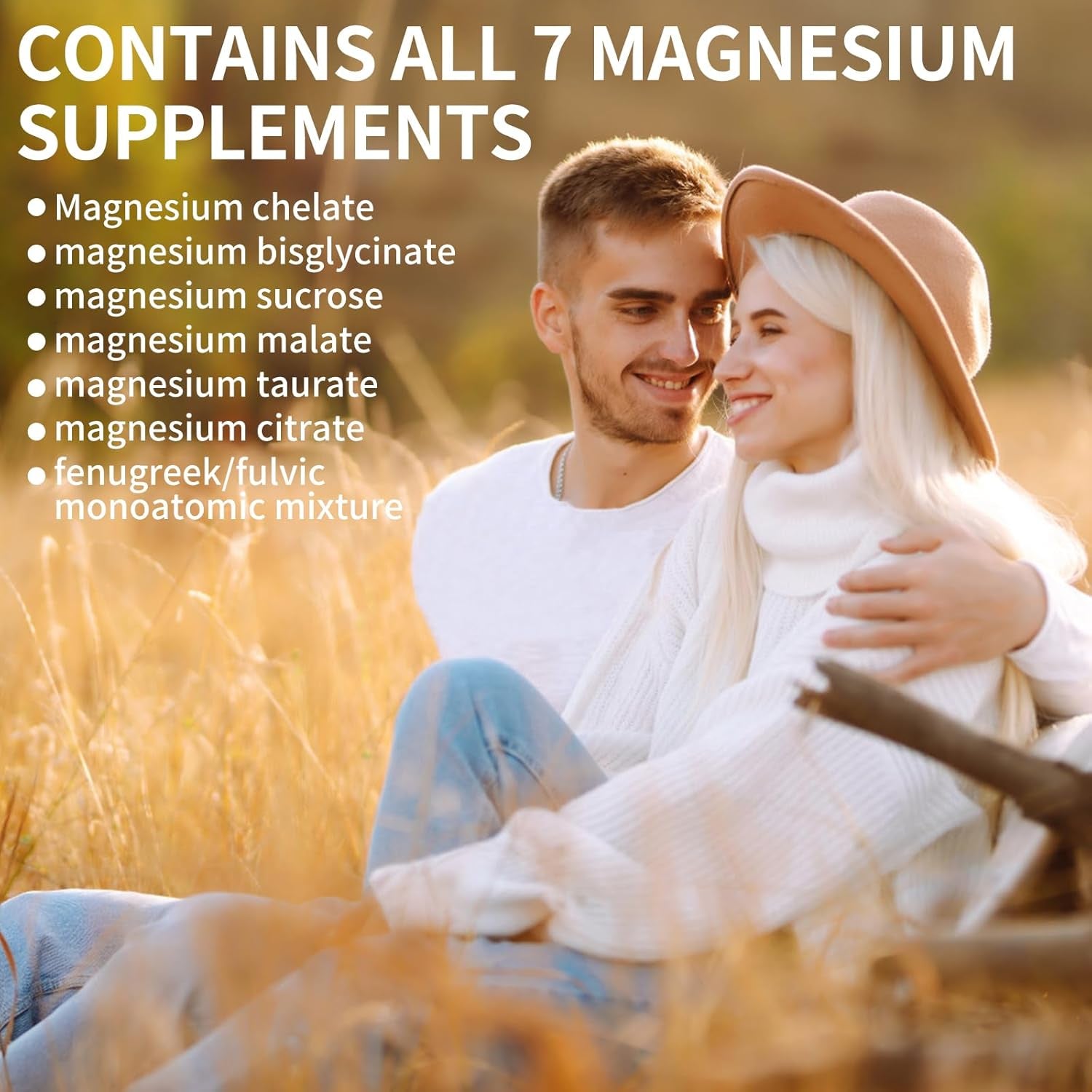 Magnesium Breakthrough Supplement 4.0 - Has 7 Forms of Magnesium: Glycinate, Malate, Citrate, and More - Natural Sleep and Brain Supplement - 60 Capsules