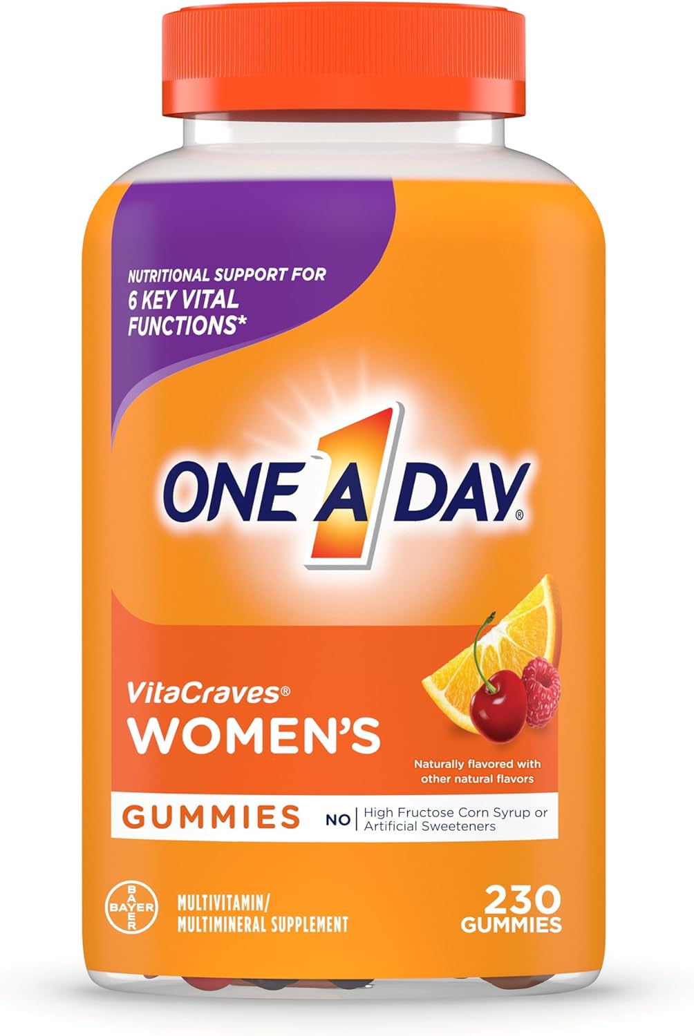 One a Day Women’s Multivitamin Gummies, Multivitamin for Women with Vitamin A, C, D, E and Zinc for Immune Health Support*, Calcium & More, 170 Count