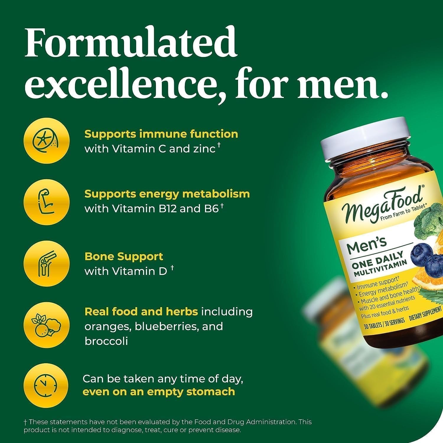 Megafood, Men's One Daily, 30 Count