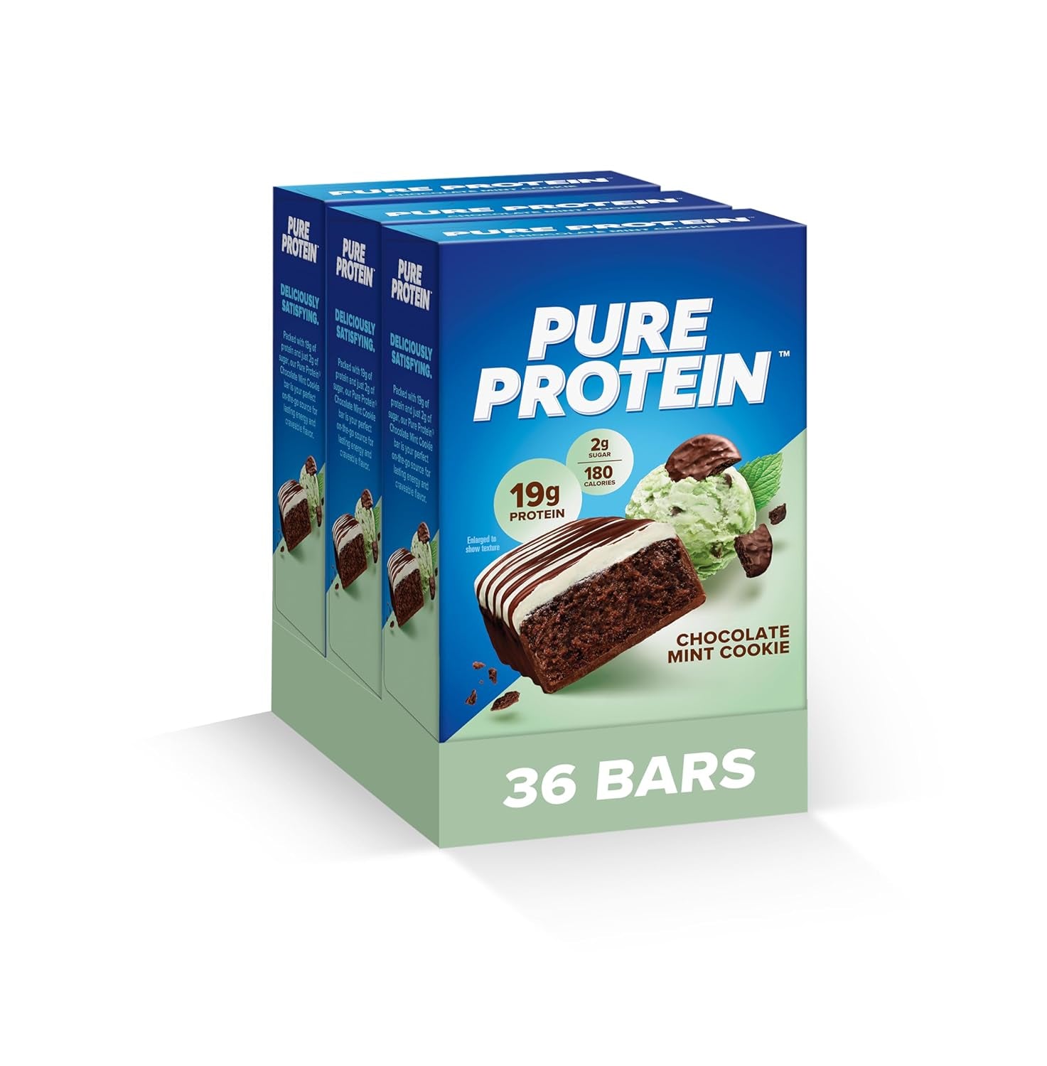 Pure Protein Bars, High Protein, Nutritious Snacks to Support Energy, Low Sugar, Gluten Free, Chocolate Peanut Caramel, 1.76Oz, 12 Count (Pack of 1) (Packaging May Vary)