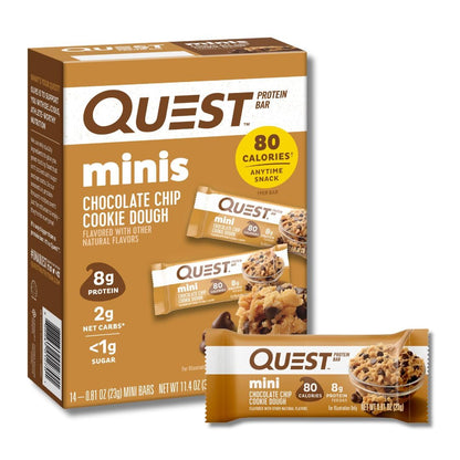 Quest Nutrition Chocolate Peanut Butter Bars, High Protein, Low Carb, Gluten Free, Keto Friendly