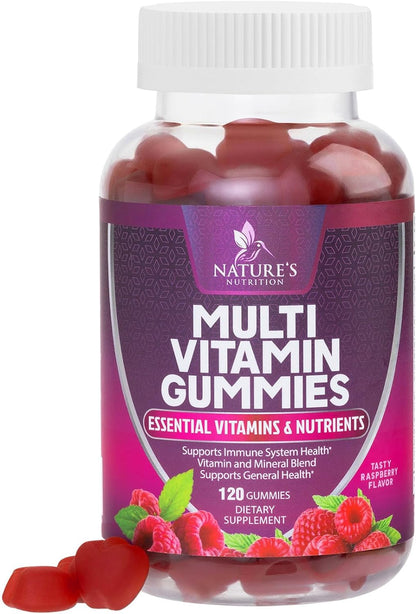 Multivitamin Gummies, Extra Strength Daily Multi Vitamin Gummy for Women & Men with Vitamins A, C, D, E, B6, B12, Zinc & Antioxidants Supplement for Immune Health Support, Non-Gmo