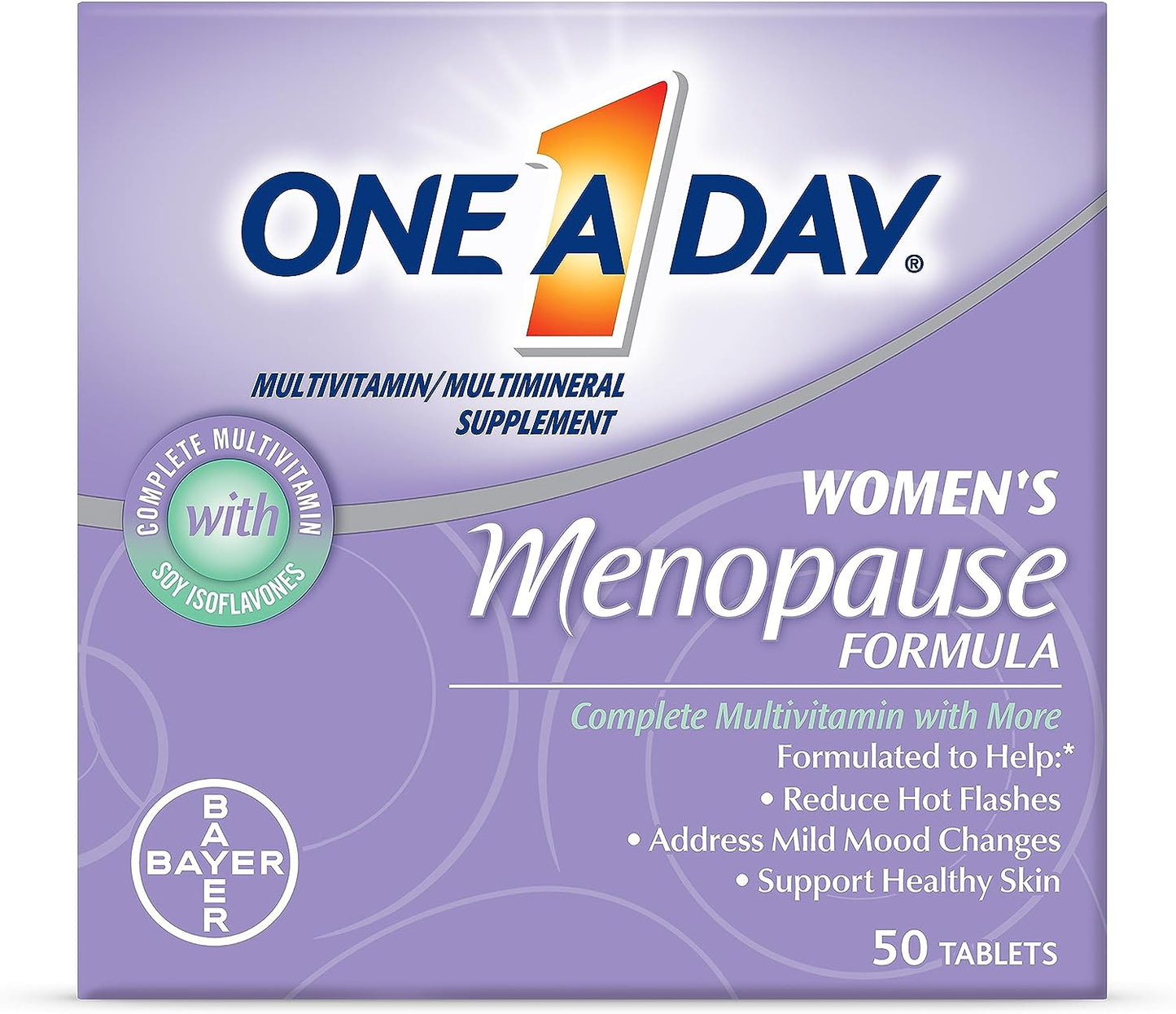 One a Day Women's Menopause Multivitamin with Vitamin A, Vitamin C, Vitamin D, Vitamin E and Zinc for Immune Health Support, Tablet