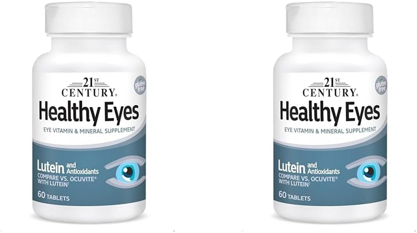 21St Century Healthy Eyes with Lutein Tablets, 60 Count, White (27452)