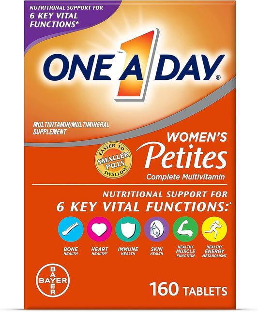 One a Day Women’S Petites Multivitamin,Supplement with Vitamin A, C, D, E and Zinc for Immune Health Support, B Vitamins, Biotin, Folate (As Folic Acid) & More,Tablet