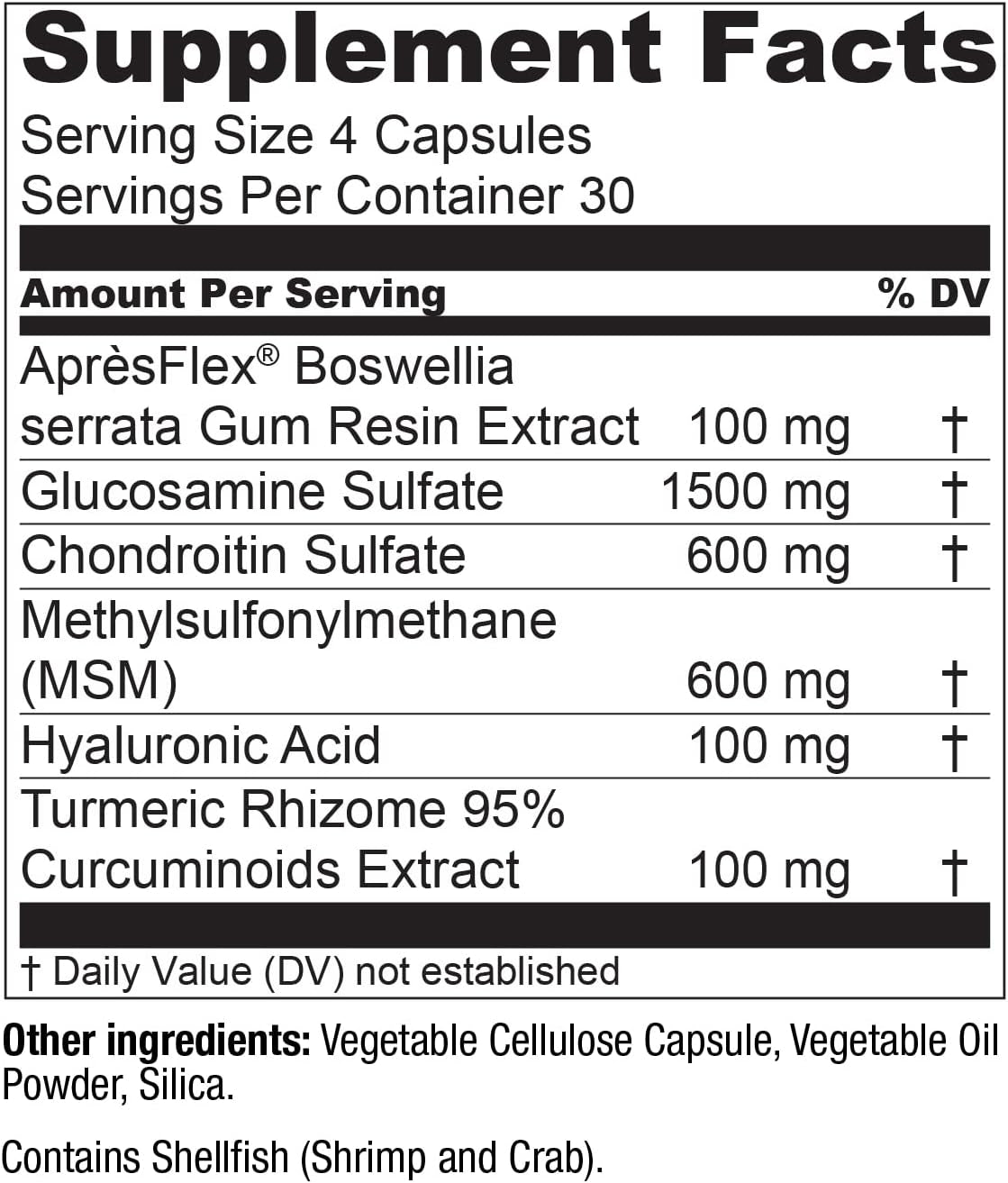 Live Conscious Glucosamine Chondroitin with MSM, Hyaluronic Acid, and More - Movewell Joint Health Supplement