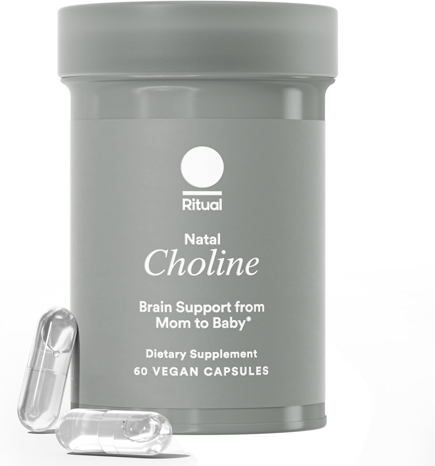 Ritual Natal Choline Supplement, 550Mg, Supports Baby’s Cognitive Function When Taken during Pregnancy and Choline Content in Breastmilk*, 30 Day Supply