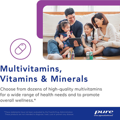 Pure Encapsulations O.N.E. Multivitamin - Once Daily Multivitamin with Antioxidant Complex Metafolin, Coq10, and Lutein to Support Vision, Cognitive Function, and Cellular Health* - 60 Capsules