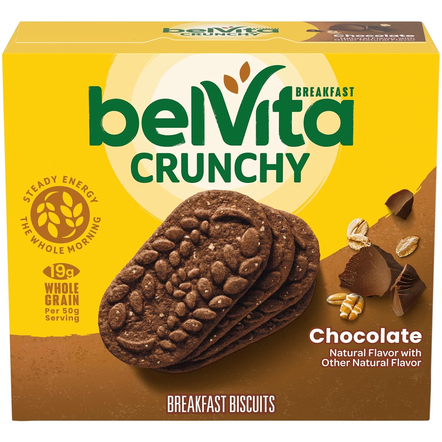 Belvita Cinnamon Brown Sugar Breakfast Biscuits, 8 Packs (4 Biscuits per Pack)