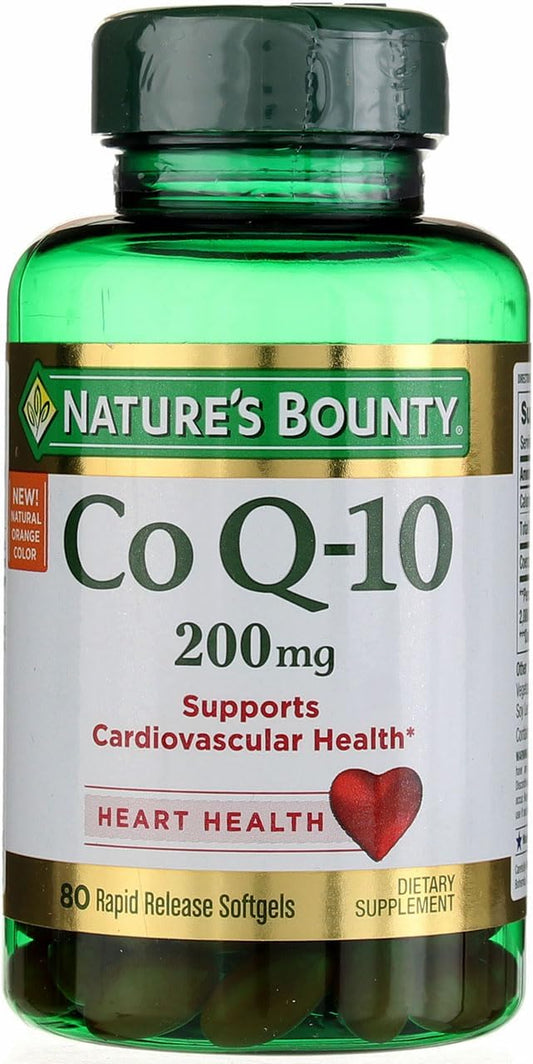 Nature's Bounty Coq10 200 Mg Q-Sorb Softgels, 80 Ct